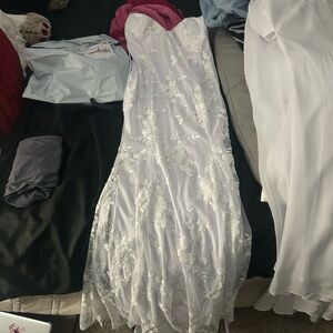 Amazon White Lace Wedding Dress